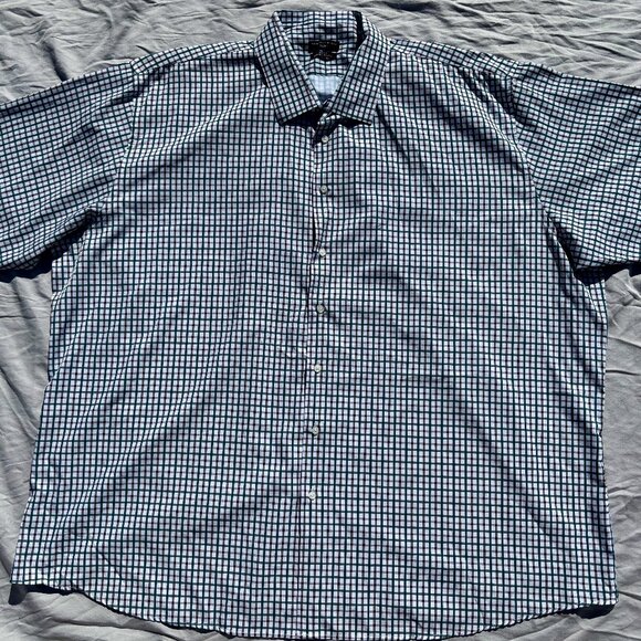 Shaquille O'Neal XLG Big and Tall Mens Regular Fit Easy Care LS Dress Shirt - Picture 1 of 2